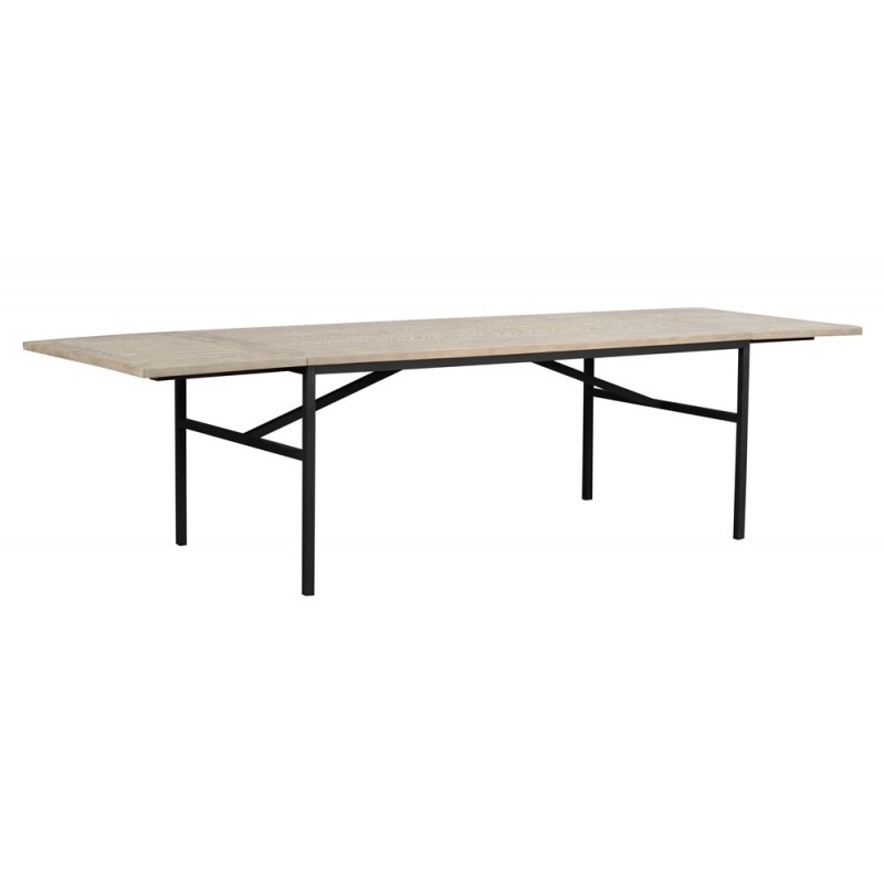 RO Gord Extending Dining Table White Pigmented